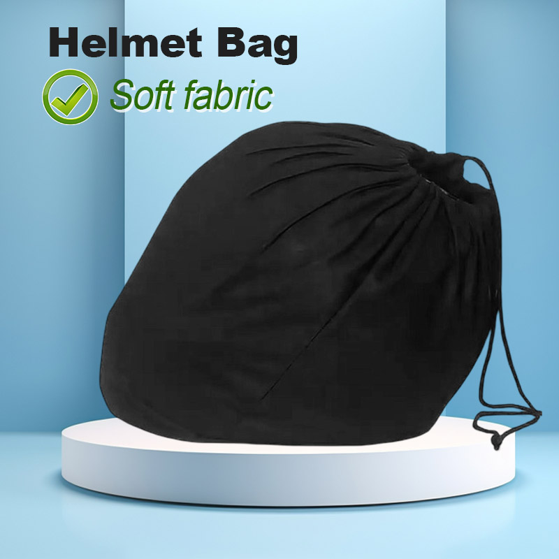 Scooter Helmet Set - Soft Helmet Bag Plush Drawstring Pocket