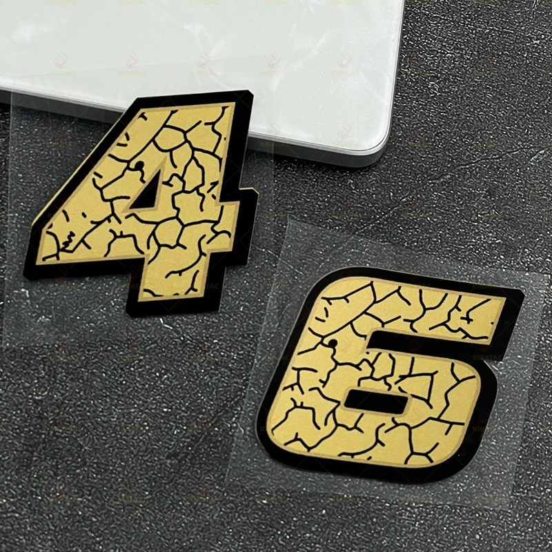 2Pcs/Set Matte Gold Crack Effe - Scooter Helmet Set recension och pris