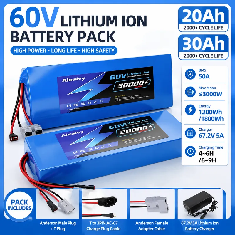  60V 20AH 30AH 21700 Lithium B - 60V 30Ah 21700 Battery Pack recension och pris