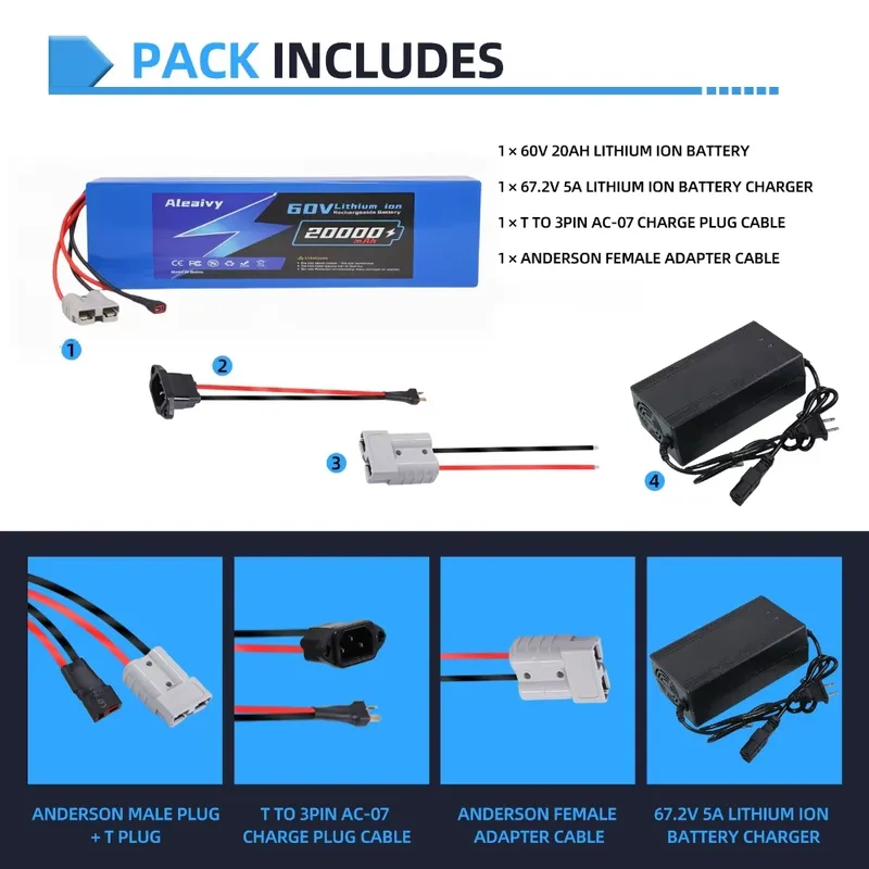  60V 20AH 30AH 21700 Lithium B - 60V 30Ah 21700 Battery Pack recension och pris