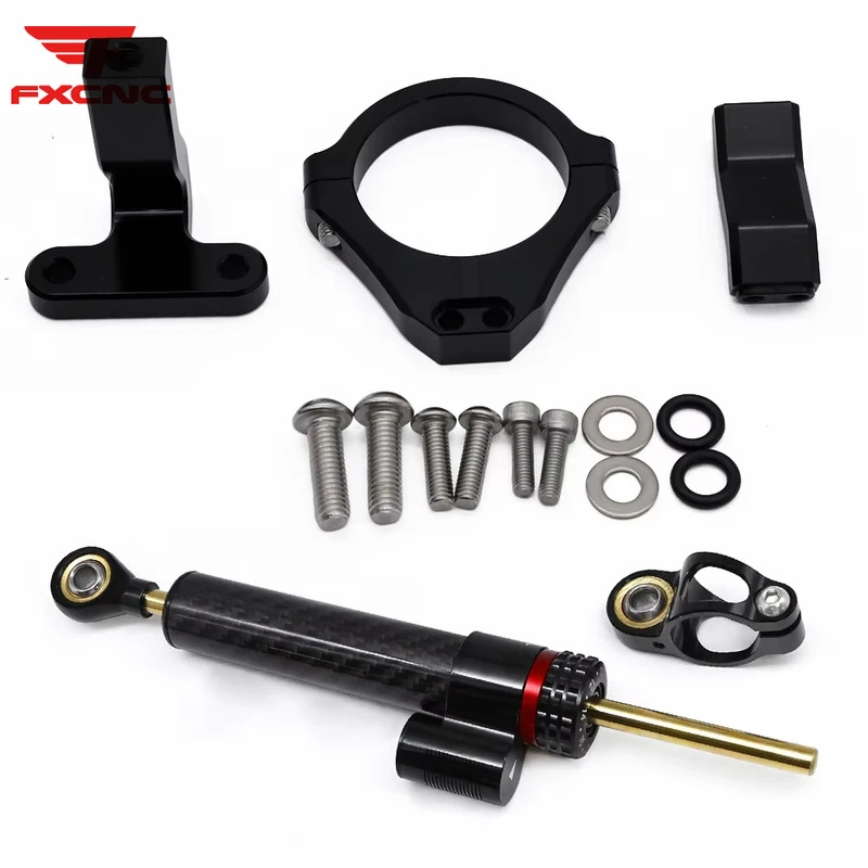 For Zontes 703RR CNC Motorcycl - Steering Damper Stabilizer Kit Cnc recension och pris